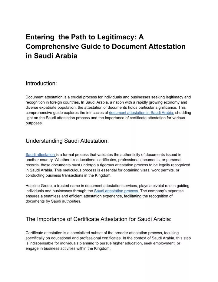 entering the path to legitimacy a comprehensive