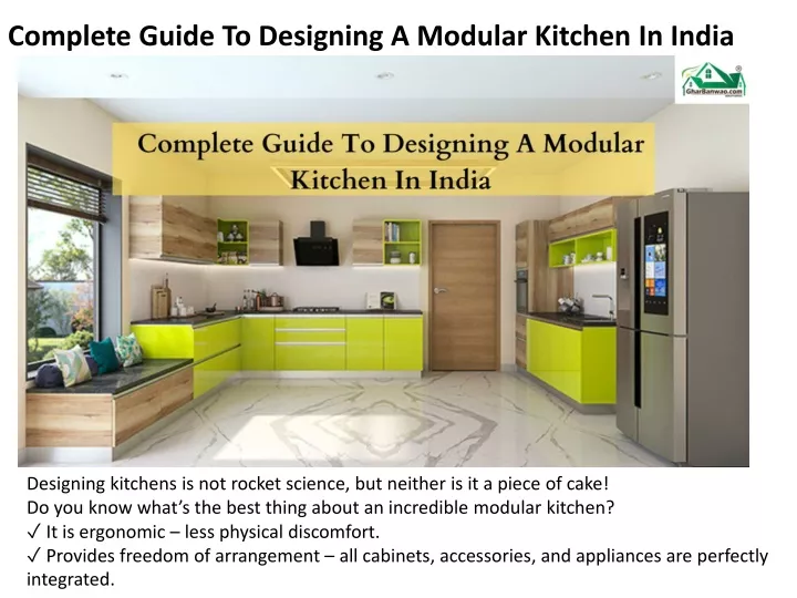 complete guide to designing a modular kitchen