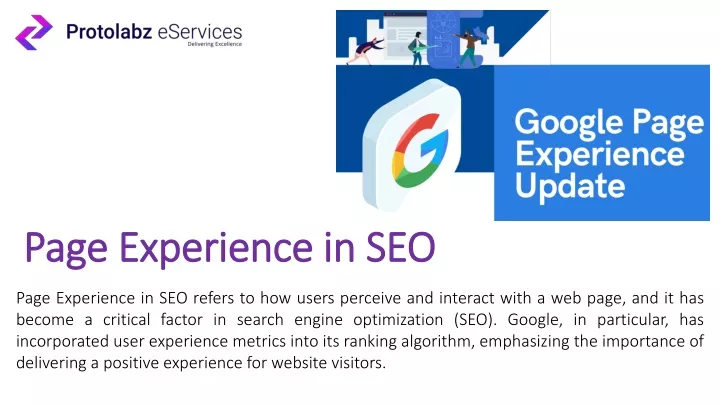 page experience in seo