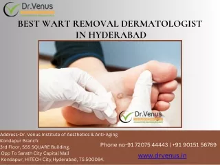 Best wart removal dermatologist in Hyderabad