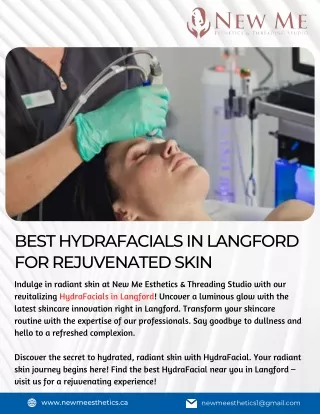 Best Hydrafacials in Langford for Rejuvenated Skin