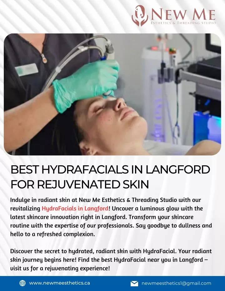 best hydrafacials in langford for rejuvenated skin