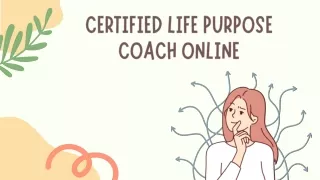 Certified Life Purpose Coach Online