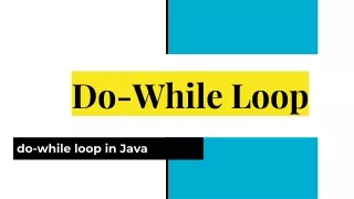 Do-While Loop in Java - Quipoin