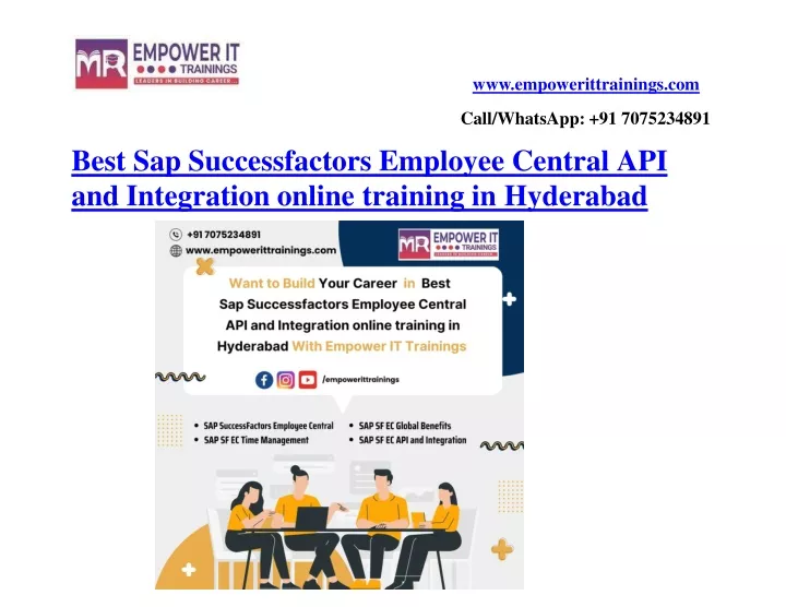 best sap successfactors employee central api and integration online training in hyderabad