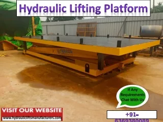 Lifting Hydraulic Platform,Material Handling Lift,Lifting Equipment,Nearme Chennai