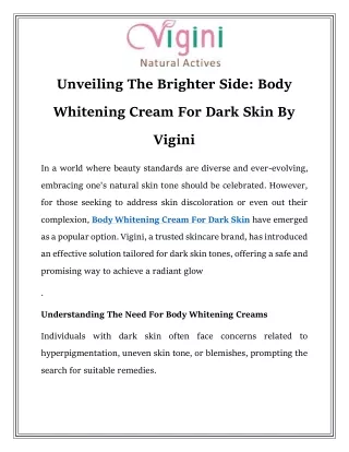 Body Whitening Cream For Dark Skin  Call-8130095129