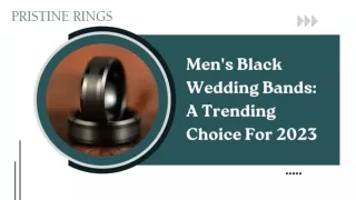 Men's Black Wedding Bands A Trending Choice For 2023