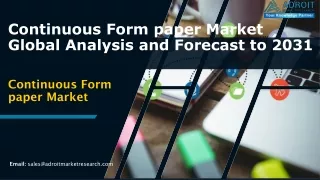 continuous form paper market global analysis and forecast to 2031