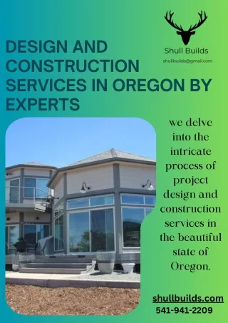 Design and construction services in Oregon by experts