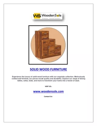 SOLID WOOD FURNITURE