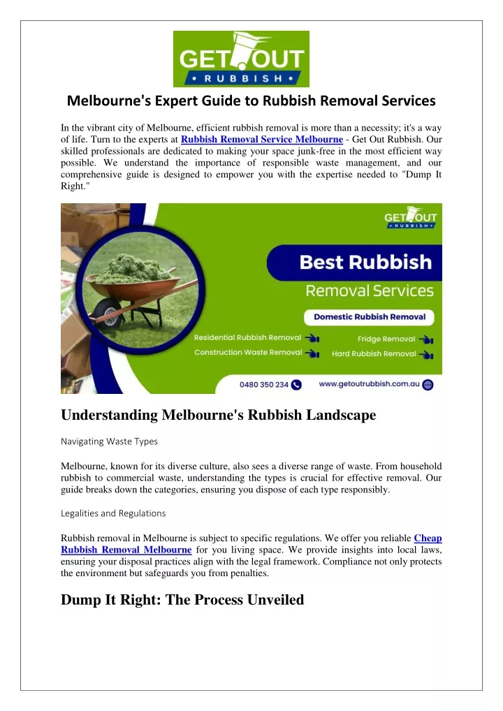 melbourne s expert guide to rubbish removal