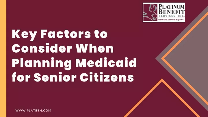 key factors to consider when planning medicaid