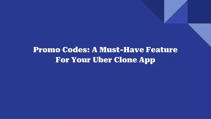 promo codes a must have feature for your uber clone app