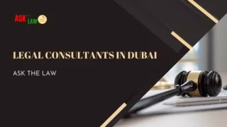 Legal Consultants In Dubai