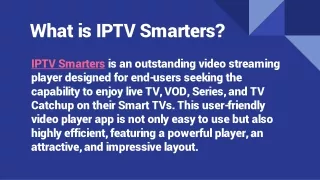 What is IPTV Smarters_