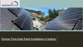 Choose Trina Solar Panel Installation in Sydney