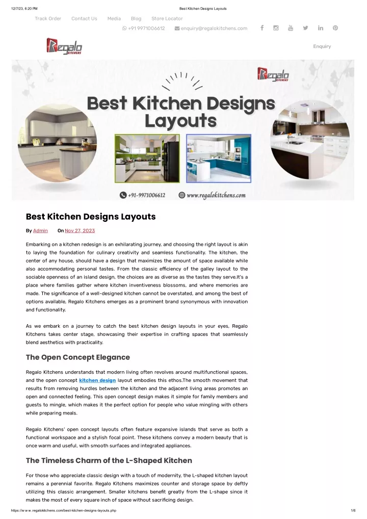 PPT Best Kitchen Designs Layouts PowerPoint Presentation Free   12 7 23 6 20 Pm N 