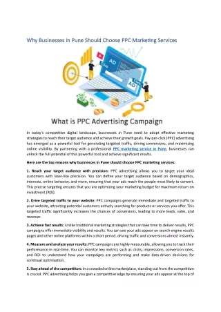 Why Businesses in Pune Should Choose PPC Marketing Services
