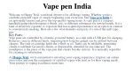 Vape pen India - slide 1