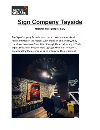 Sign Company Tayside