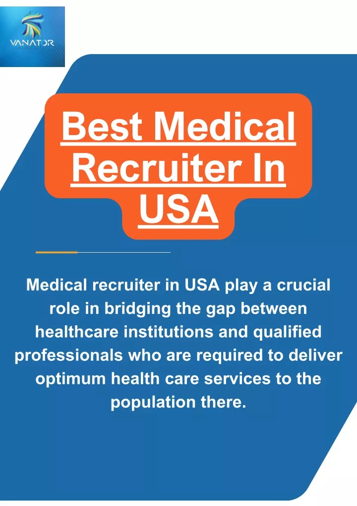 best medical recruiter in usa