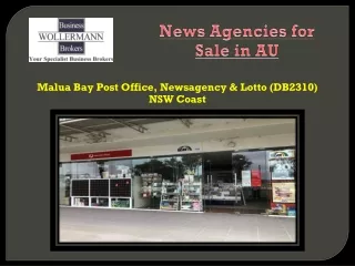 News Agencies for Sale in AU PPT