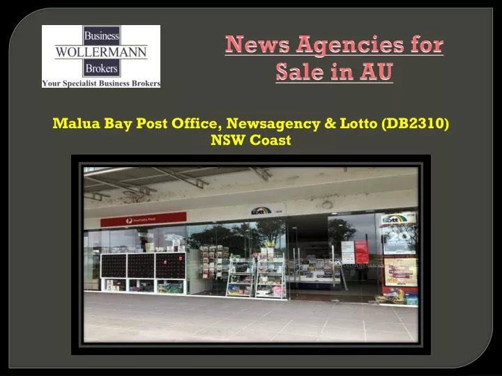 news agencies for sale in au