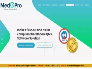 MedQPro _ Hospital QMS Software