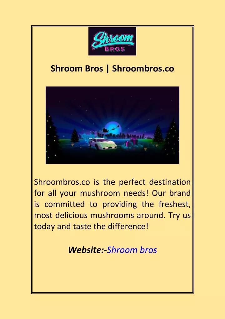 shroom bros shroombros co