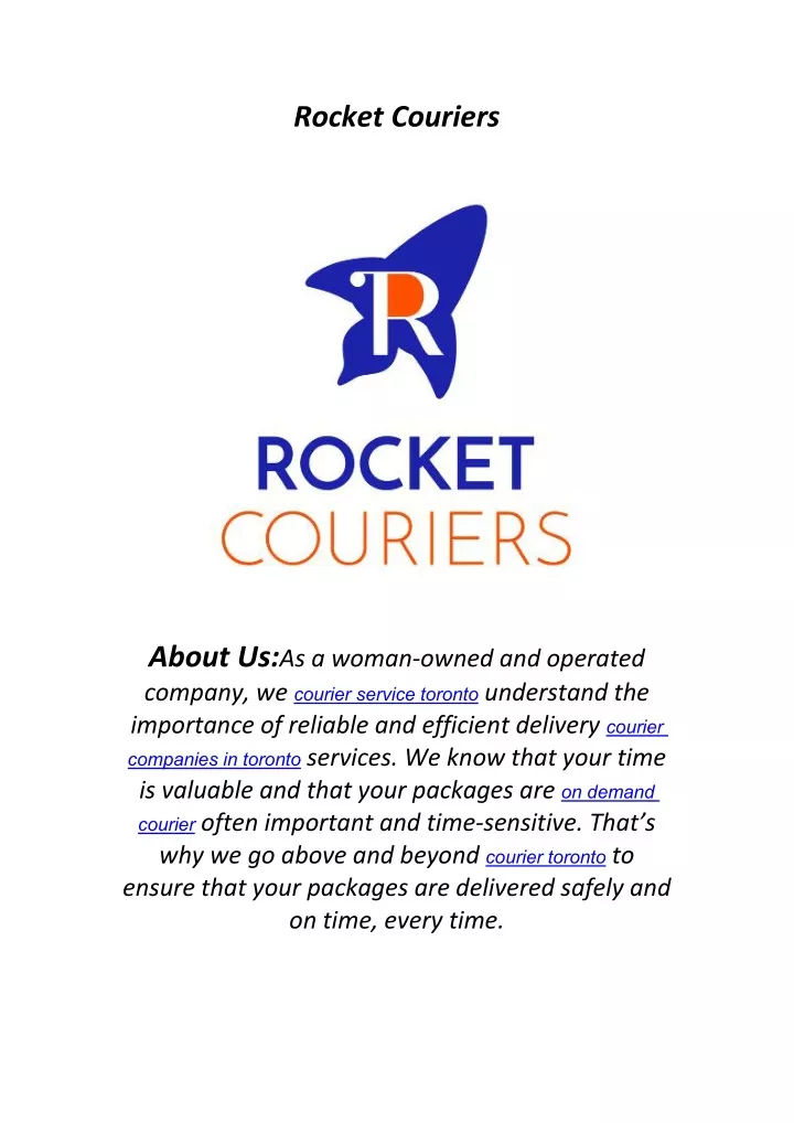 rocket couriers