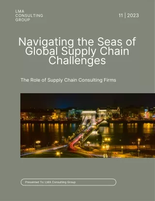 Getting a Glimpse of the Global Supply Chain Challenges