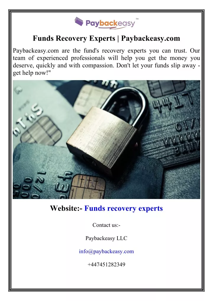 funds recovery experts paybackeasy com