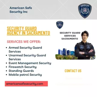 Secure Your Space with American Safe Security - Premier Security Guard Agency ne