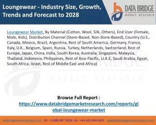 loungewear industry size growth trends