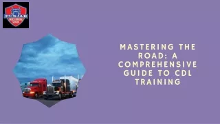 mastering the road a comprehensive guide
