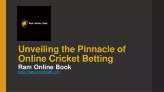 Unveiling the Pinnacle of Online Cricket Betting