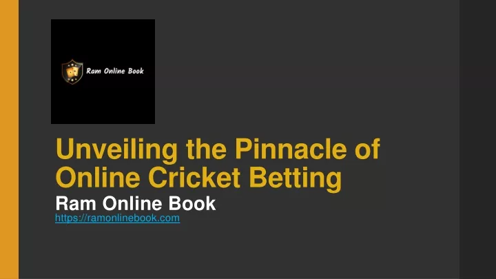 unveiling the pinnacle of online cricket betting
