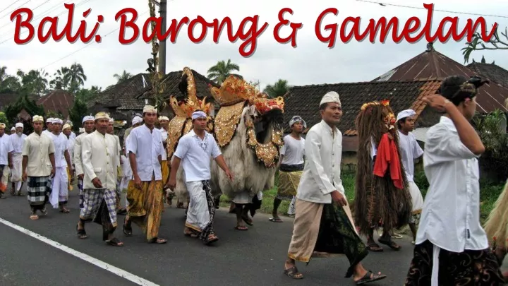 bali barong gamelan