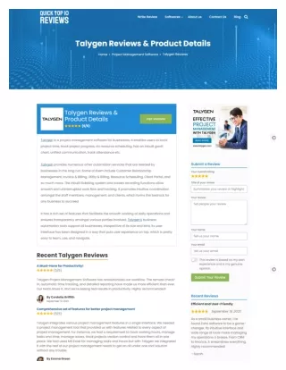 Talygen Reviews & Product Details
