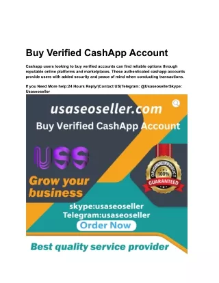 Buy Verified CashApp Account