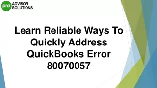 learn reliable ways to quickly address quickbooks