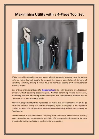 4-Piece Tool Set