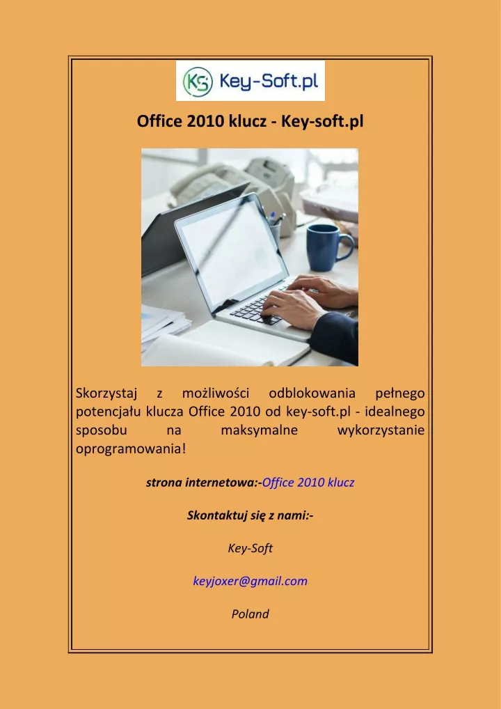 office 2010 klucz key soft pl