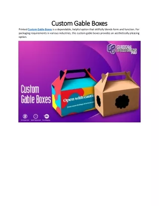 custom gable boxes custom gable boxes
