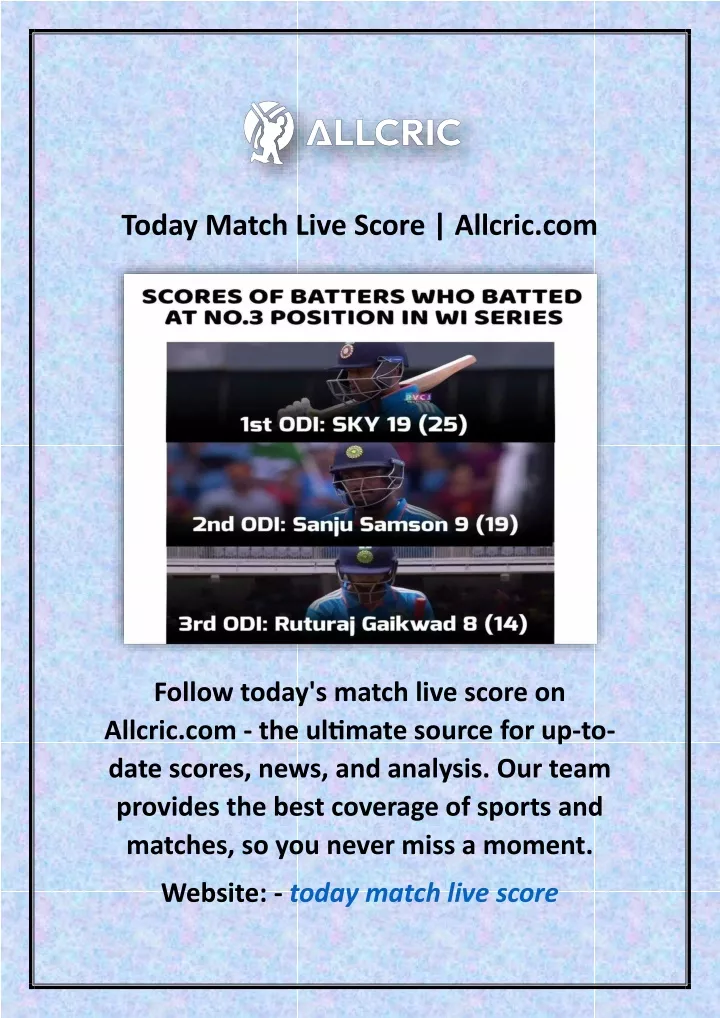 today match live score allcric com