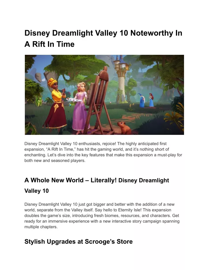 disney dreamlight valley 10 noteworthy in a rift