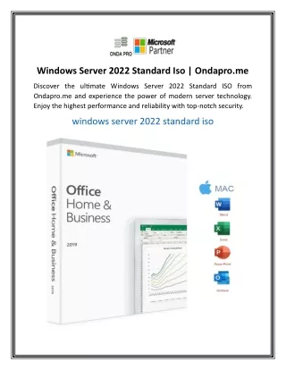 Windows Server 2022 Standard Iso  Ondapro.me