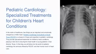 Pediatric-Cardiology-Specialized-Treatments-for-Childrens-Heart-Conditions