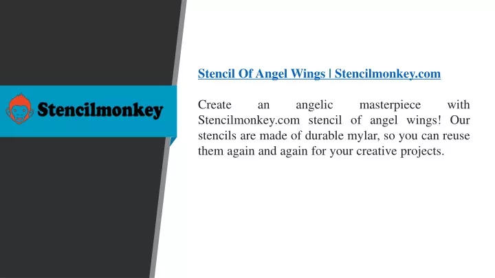 stencil of angel wings stencilmonkey com create